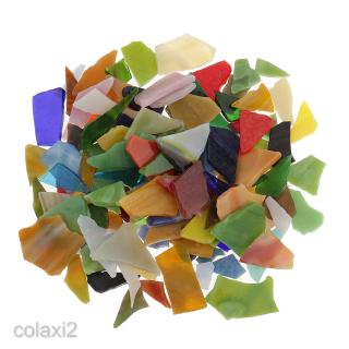 [COLAXI2] 200g Multi-color Irregular Glass Mosaic Tiles Pieces DIY Crafts 10-30mm LOT