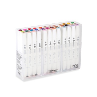 TOUCH TWIN 36 BRUSH MARKER SET / มาร์คเกอร์หัวพู่กัน-หัวตัดขนาดกลาง เซ็ต 36 แท่ง