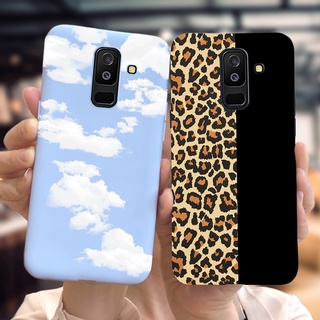 เคสโทรศัพท์มือถือ ผิวด้าน ลายเสือดาว สําหรับ Samsung Galaxy A6 Plus Sm-A605F A6+ 2018 A605G 6.0 นิ้ว