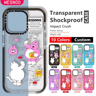 แฟชั่นใสแข็งกันกระแทกไอโฟนCasetify เคสโทรศัพท์มือถือ ลายการ์ตูนปิงโก้น่ารัก สไตล์เกาหลี สําหรับ Zizone For iPhone 12 Pro 11 Xr 7 8 Plus 13 Mini X Xs Maxนิ่มซิลิโคนใส TPU ยี่ห้อบางปกป้องฝาปิดคุณภาพสูง