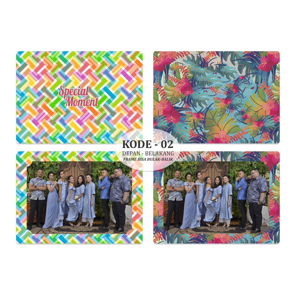 Photobooth Frame / Photobooth 4R วัสดุกระดาษแข็งหนา 310gr | รหัส -02
