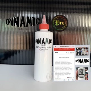 สีสักแท้ DYNAMIC BLACK สีไดนามิค ขนาด 8 ออนซ์ ขน่าด 1 ออนซ์