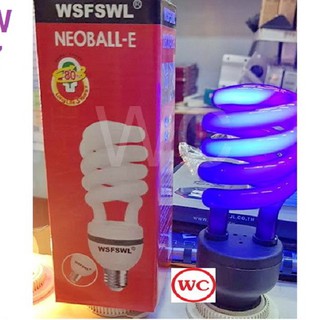 หลอดแบล็คไลท หลอดล่อแมลง 30W E27 BLACKLIGHT LAMP สว่างมาก ขั้วเกลียว ทรงทอร์นาโด หลอดล่อแมลง สว่างพิเศษ 30วัตต์