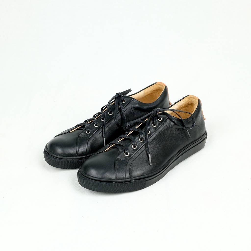 Moonlife Life Sneaker  – Black all รองเท้าหนังวัวแท้ ราคา ถูกที่สุด ดีลบีเคเค แกลเลอรีภาพที่ 5