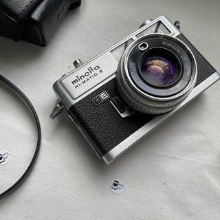 มีประกัน กล้องฟิล์ม minolta himatic E ใหม่มากสวยเนียนทำงานเต็มระบบกล้องเรนจ์ไฟเดอร์ พร้อมใช้ทันที กล้องฟิล์ม พร้อมใช้