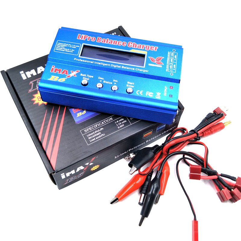 IMAX ( B6 / B6AC ) 80W 6A อะแดปเตอร์ชาร์จแบตเตอรี่ Lipo Nimh Li-Ion Ni-Cd ดิจิตอลสําหรับเครื่องบินบังคับวิทยุ