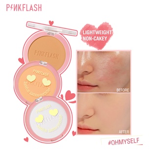 Pinkflash แป้งฝุ่น แบบตลับ ควบคุมความมัน 8 ชั่วโมง