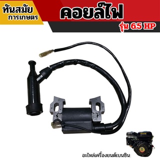 คอยล์ไฟ 6.5 คอยล์ไฟเครื่องยนต์เบนซิน 6.5 HP อะไหลเครื่องยนต์ ราคาถูก