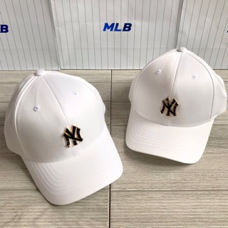 หมวก MLB โลโก้ NY เล็ก ลงสี Enamel