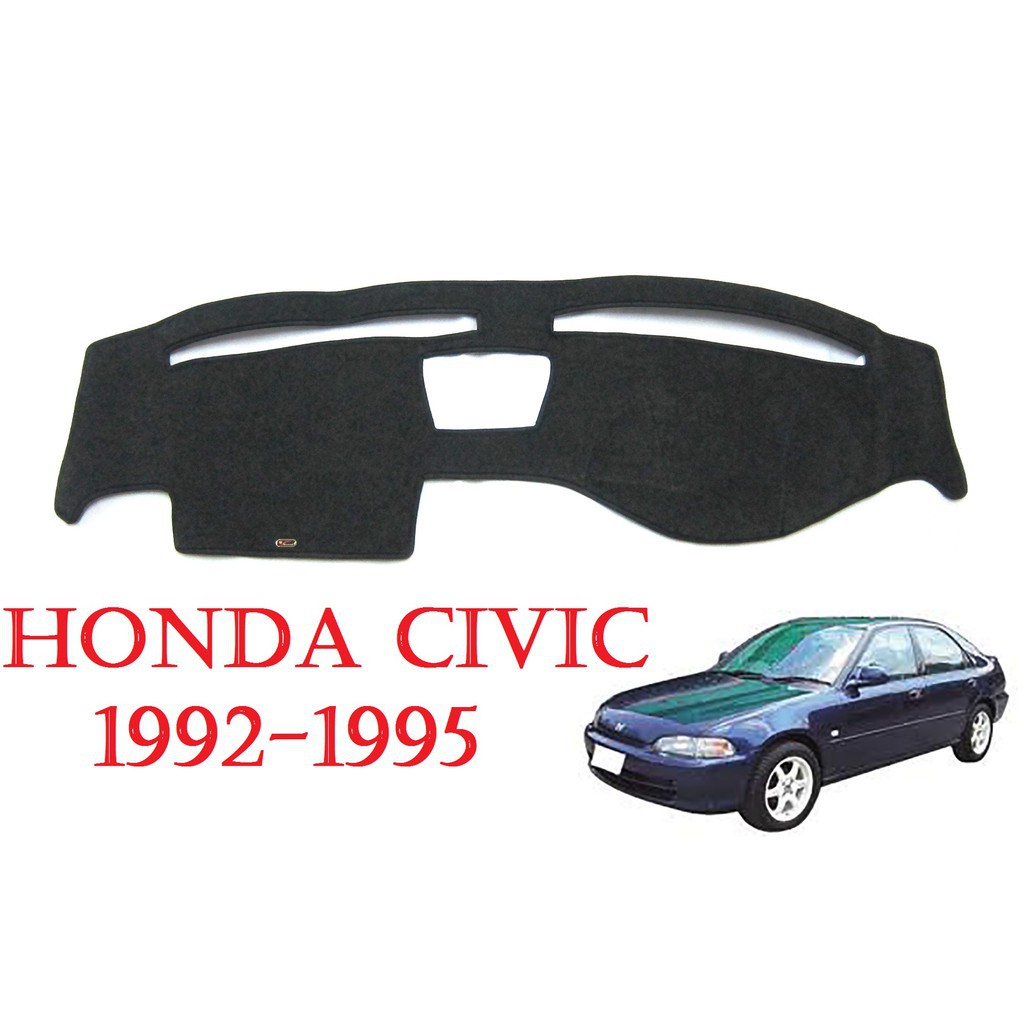 (1ชิ้น) พรมปูคอนโซลหน้ารถเก๋ง ฮอนด้า ซีวิค 1992-1995 Honda Civic EG 4ประตู พรมปูคอนโซล พรมปูแผงหน้าปัด พรมปูหน้ารถ