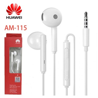 หูฟัง Huawei earphone AM115 หูฟังแท้ หูฟังเสียงดี ไมโครโฟน หูฟังhuawei แท้ หูฟัง small talk หูฟัง หัวเว่ย