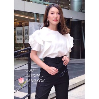 เสื้อแขนกุหลาบ แขนชาเนล