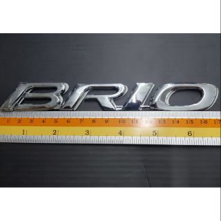 Logo Brio ของรถ Honda 17 x 2.3 cm