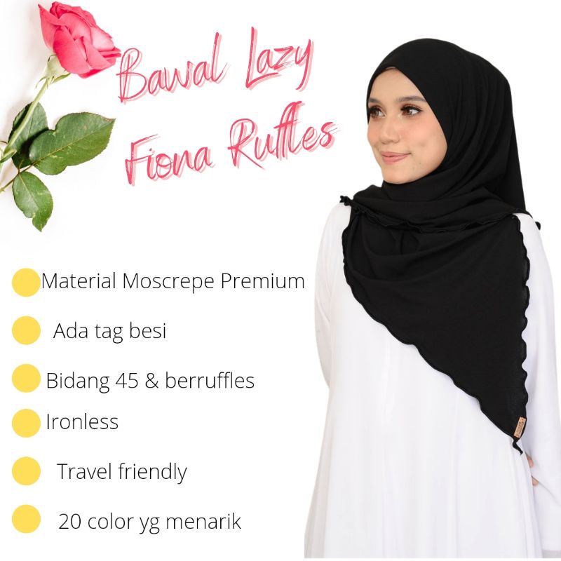 Bawal Lazy Fiona Ruffles/Bawal Lazy/Bawal Lazy Moscrepe