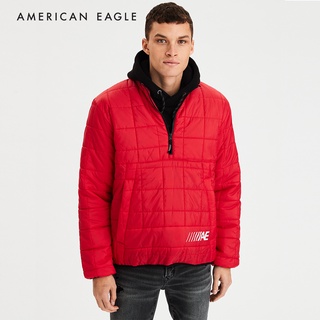 American Eagle Graphic Quarter Zip Jacket เสื้อ แจ็คเก็ต ผู้ชาย กราฟฟิค (EMJK 010-1239-572)