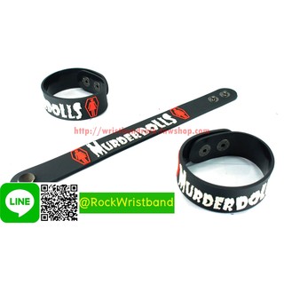 Murderdolls ขายริสแบนด์  MRL163NA Wristband สายรัดข้อมือวงร็อค