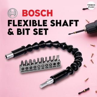 Bosch ชุดเพลายืดหยุ่น และดอกสว่าน (11 ชิ้น)