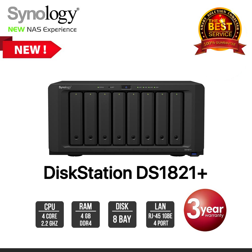 Synology DiskStation DS1821+ 8-Bay NAS