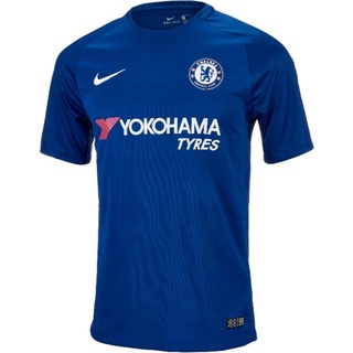 เสื้อกีฬาแขนสั้น ลายทีมชาติฟุตบอล Chelsea Home Player Version 2017/18