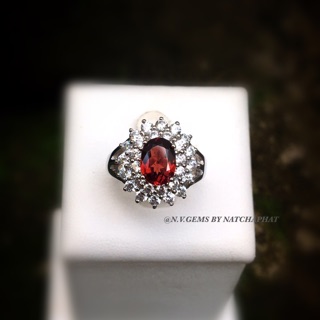 แหวนโกเมนธรรมชาติแท้ (Natural Garnet)