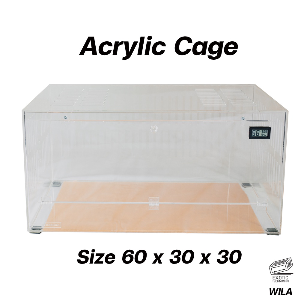 กรงอะคริลิค 60*30*30 cm. แบบหนา 3 mm. แข็งแรง สำหรับสัตว์เลี้ยง หนูแฮมสเตอร์ เม่นแคระ ดอร์เมาส์  By 