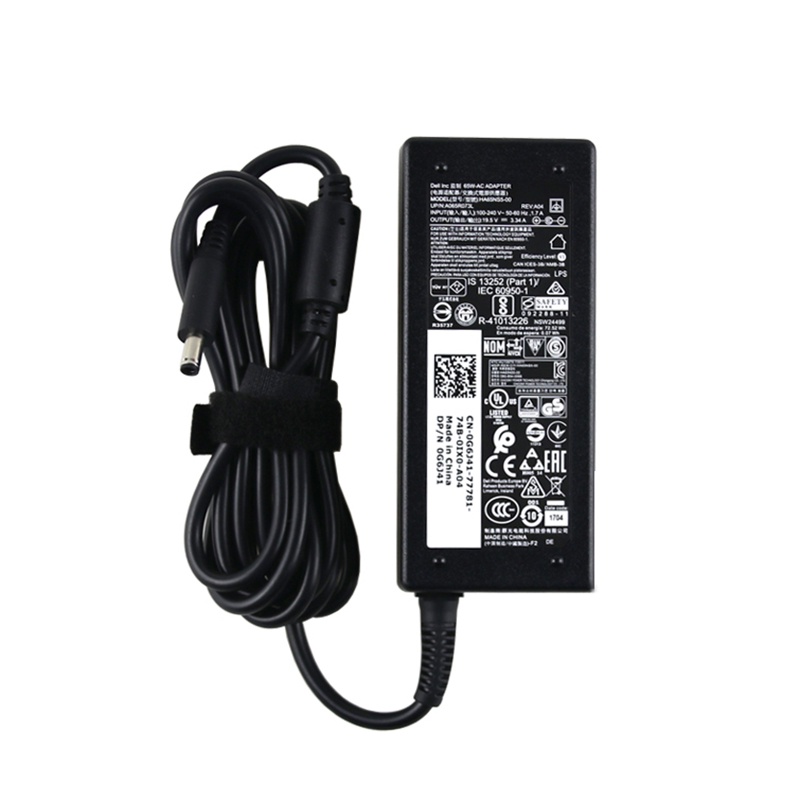 Laptop Adapter Charger For DEL 15 3567 LA65NS2-01 HA65NS5-00 19.5V 3.34A 65W 0928G4 0G6J4 14.5*3.0mm