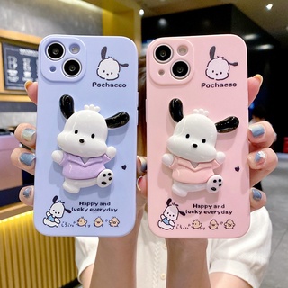 เคสโทรศัพท์มือถือนิ่ม ลายการ์ตูน Pochacco 3D สําหรับ Samsung Galaxy A03S A04 A14 S23 A73 A53 A33 A23 A13 S20 S21 FE S22 Plus Note 20 Ultra A02S A02 A03 Core