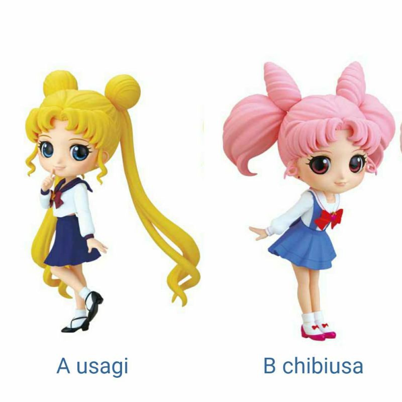 Qposket sailormoon eternal : usagi, chibiusagi (มีแต่สีA) ของแท้จากตู้คีบญี่ปุ่น