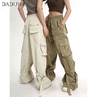 DaDuHey🔥 Mens And Womens Summer Thin Multi-Pocket Cargo Pants Mens Straight Loose Pants Casual Pants Outdoor Work Pants