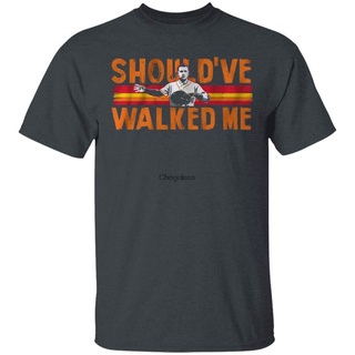 เสื้อยืดเบสบอล มีฮู้ด ลาย Alex Bregman Should ve Walked Me สีดําS-5XL