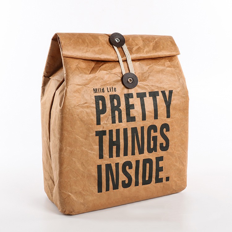 ถุงกระดาษ Dupont เก็บความร้อน / เย็น ลาย Pretty ("Pretty" Dupont Paper Bag)