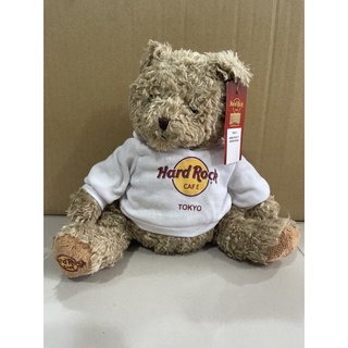 ตุ๊กตาหมีเสื้อฮูด ฮาร์ดร้อค คาเฟ่ ป้ายห้อย Hard Rock Tokyo Hoodie Bear 9” (23 cm.)