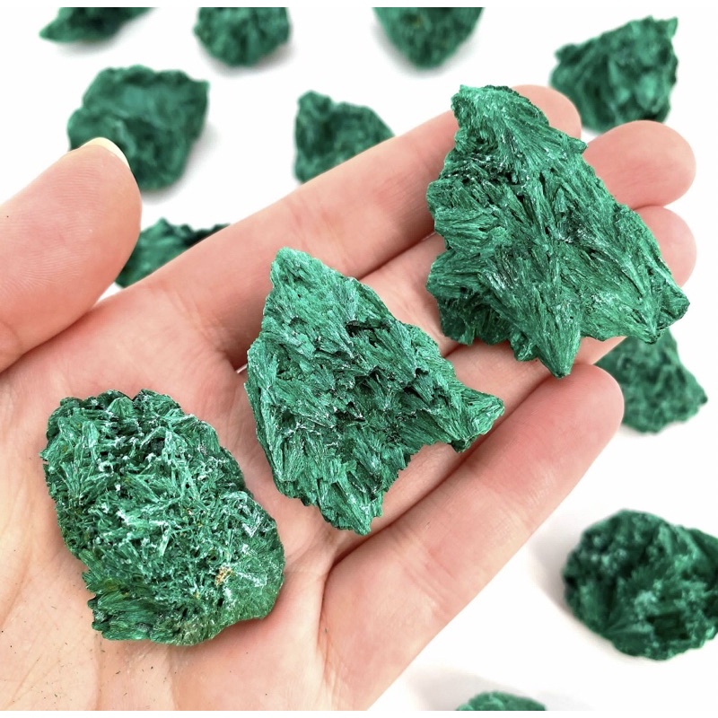 1PC Natural Malachite Mineral Raw Stone  มาลาไคต์Top Quality | Malachite providing protection, alleviating negativity,