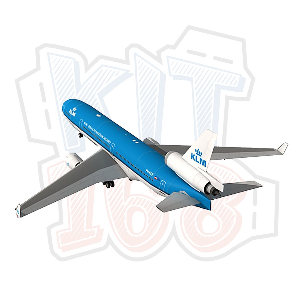 KLM MD-11 โมเดลกระดาษเครื่องบิน - รูปที่ 2
