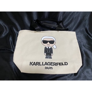 Karl Lagerfeld กระเป๋าเนื้อผ้าใบใหญ่ แบรนด์แท้💯% ✅ส่งฟรี