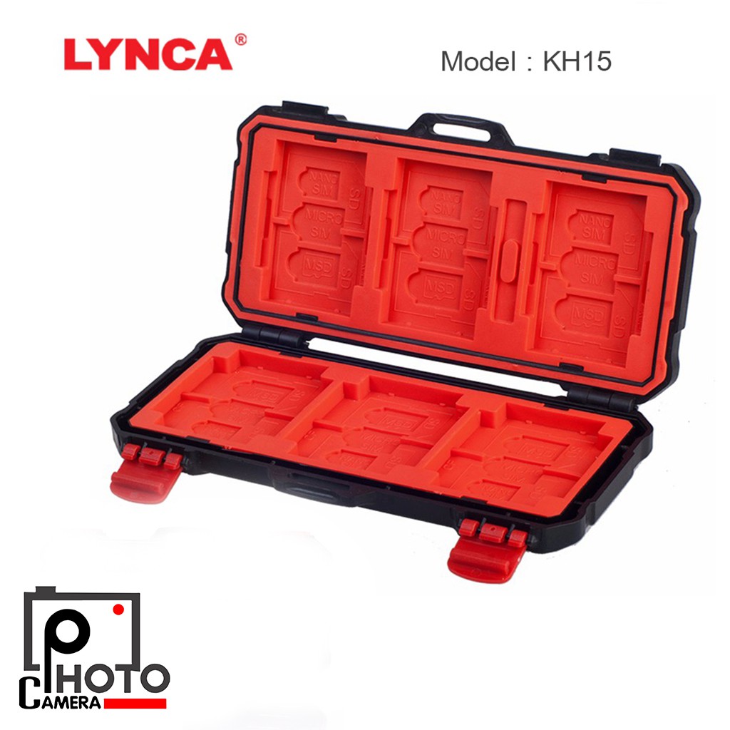 กล่องใส่เมมโมรี่การ์ด LYNCA KH15 MEMORY CARD BOX กันกระแทก/กันน้ำ (ได้ 36 ช่อง)