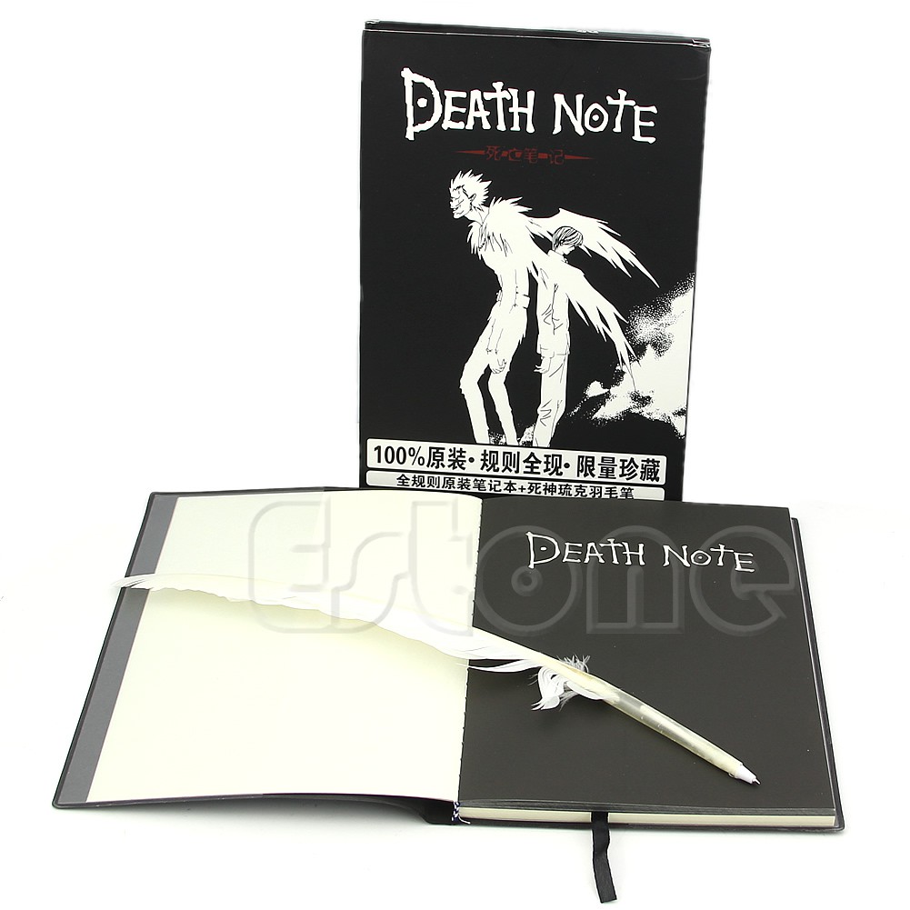 new สมุดโน้ตคอสเพลย์ death note & ปากกาขนนก