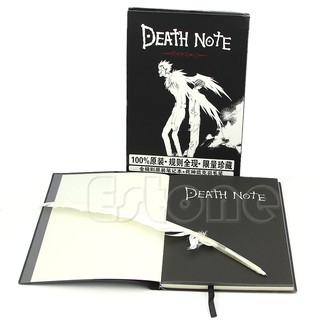 new สมุดโน้ตคอสเพลย์ death note &amp; ปากกาขนนก