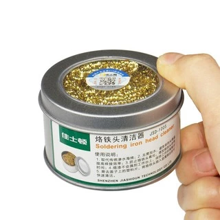 กระปุก ทำความสะอาด ปลายหัวแร้ง JSD-1005 ไม่ทำให้ปลายสึก ไม่ทำให้อุณหภูมิลดลง สามารถวางบนที่วางหัวแร้งได้พอดี