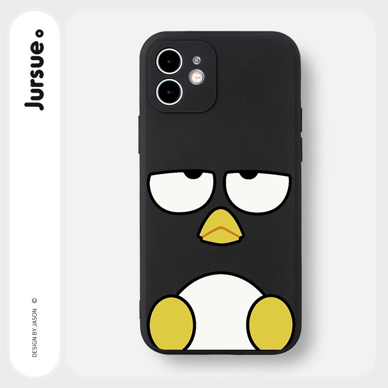 JURSUE เคสไอโฟน เคสซิลิโคนนุ่มขอบเหลี่ยมกันกระแทกการ์ตูนน่ารักตลก เคสโทรศัพท์ Compatible for iPhone 17 16 15 14 13 12 11 Pro Max SE 2020 X XR XS 8 7 Plus พลัส Y2321