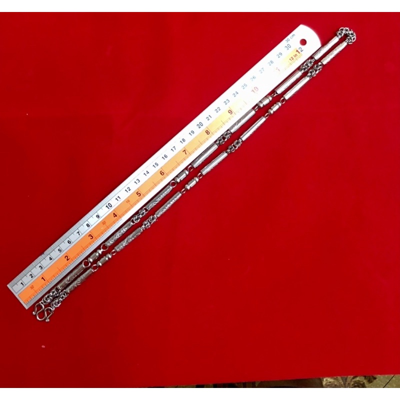 N003 สร้อยคอ ผู้ชาย สแตนเลสแท้ ลายยันต์ ยาว 26 นิ้ว แขวนห้อยพระ 1-10องค์ - รูปที่ 7