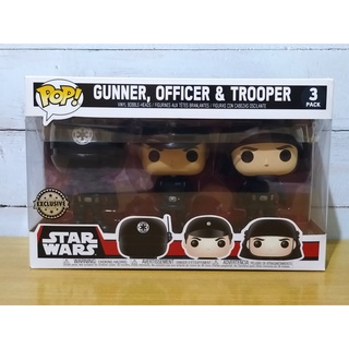 3 Pack Funko Pop Star Wars - Gunner  Officer and Trooper