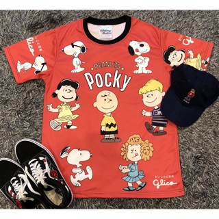 เสื้อยืด &amp; เดรสลาย Pocky Snoopy