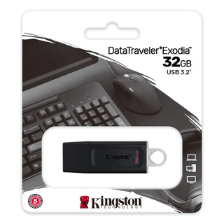 32GB DataTraveler Exodia - USB 3.2 Flash Drive - Kingston Technology