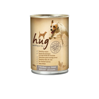 ฮัก อาหารสุนัขขนาด 400 กรัม สูตรไก่และตับวัว (HUG DOG FOOD 400g. Chicken with Beef Liver)