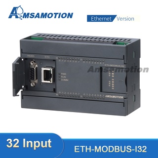 Yy ETH-MODBUS-I32 RTU โมดูลโปรโตคอล RS485 PLC ขยายได้ 32 ช่อง สวิตช์อินพุต IO โมดูลดิจิทัล