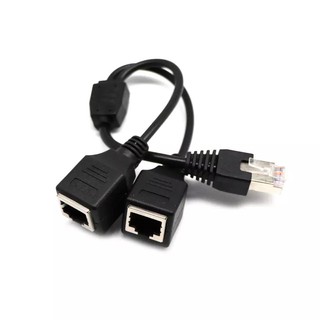 1pcs Universal ปฏิบัติร้อน 1 ถึง 2 Ways LAN Ethernet สายเคเบิลเครือข่าย RJ45 หญิง Splitter อะแดปเตอร์เครือข่าย splitte