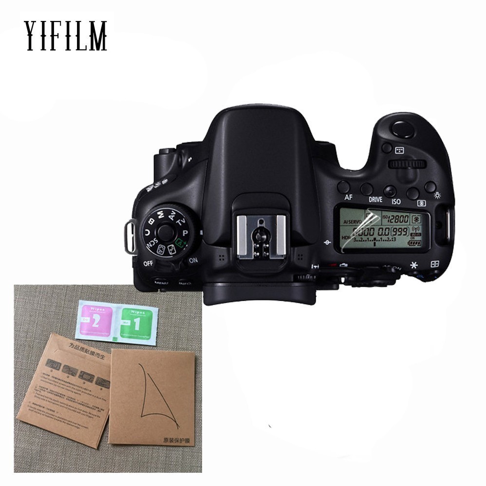 2PCS แผง LCD ป้องกันหน้าจอสําหรับ Canon EOS R 77D 9000D 70D 5DS 6D Mark II 7D Mark II