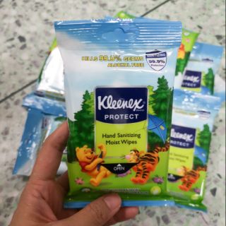 💥พร้อมส่ง💥 KLEENEX กระดาษทิชชู่เปียก ทิชชู่เปียก เจลล้างมือ ฆ่าเชื้อโรคได้ 99.9% ห่อละ 10แผ่น