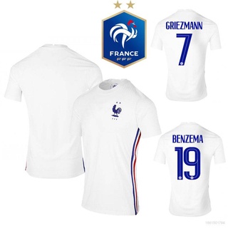 เสื้อกีฬาแขนสั้น ลายทีมชาติฟุตบอล Francen Benzema FTB 2021